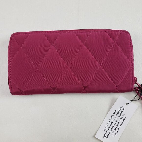 Vera Bradley Ultralight Accordian Wristlet Wallet Purse Red Card Holder RFID NEW - Picture 4 of 12